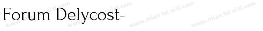 Forum Delycost字体转换